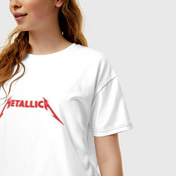 Футболка оверсайз женская And Justice For All Metallica, цвет: белый — фото 2