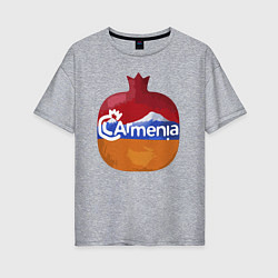 Футболка оверсайз женская Армения, цвет: меланж
