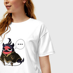 Футболка оверсайз женская Nero bird, цвет: белый — фото 2