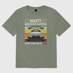 Футболка оверсайз женская Back to the Future, цвет: авокадо