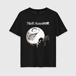 Футболка оверсайз женская NIER AUTOMATA, цвет: черный