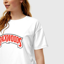 Футболка оверсайз женская BACKWOODS, цвет: белый — фото 2