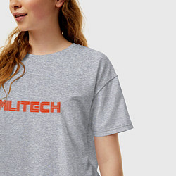 Футболка оверсайз женская Militech, цвет: меланж — фото 2