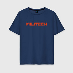 Футболка оверсайз женская Militech, цвет: тёмно-синий