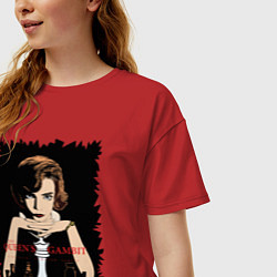 Футболка оверсайз женская Ход королевы, цвет: красный — фото 2