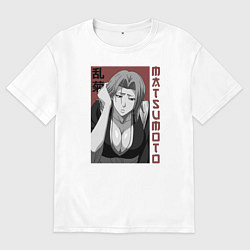 Футболка оверсайз женская Рангику Мацумото, цвет: белый