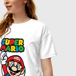Футболка оверсайз женская Mario, цвет: белый — фото 2