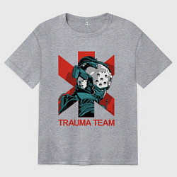 Женская футболка оверсайз TRAUMA TEAM Cyberpunk 2077