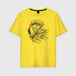 Футболка оверсайз женская Sons of Anarchy, цвет: желтый