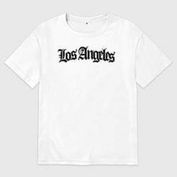 Футболка оверсайз женская Los Angeles, цвет: белый