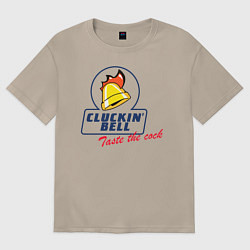 Футболка оверсайз женская CLUCKIN BELL GTA, цвет: миндальный
