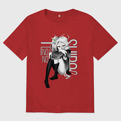 Футболка оверсайз женская No Game No Life, цвет: красный