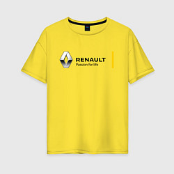 Футболка оверсайз женская RENAULT, цвет: желтый