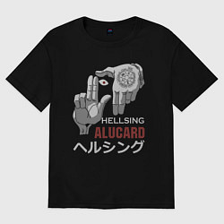Футболка оверсайз женская Алукард, цвет: черный