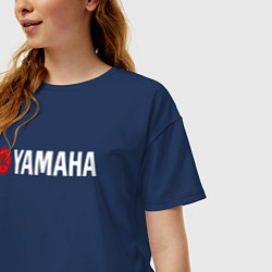 Футболка оверсайз женская YAMAHA ЯМАХА, цвет: тёмно-синий — фото 2