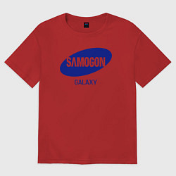 Футболка оверсайз женская Samogon galaxy, цвет: красный