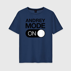 Футболка оверсайз женская Andrey Mode On, цвет: тёмно-синий