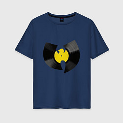 Футболка оверсайз женская Wu-Tang Vinyl, цвет: тёмно-синий