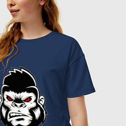 Футболка оверсайз женская Bad Monkey, цвет: тёмно-синий — фото 2
