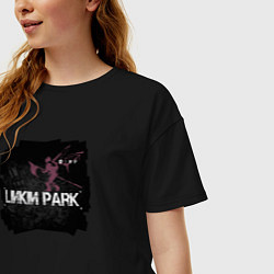 Футболка оверсайз женская Linkin Park LP 202122, цвет: черный — фото 2