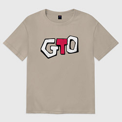 Футболка оверсайз женская Great Teacher Onizuka, цвет: миндальный