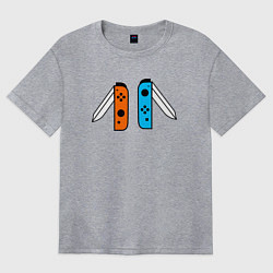 Футболка оверсайз женская NINTENDO SWITCH, цвет: меланж