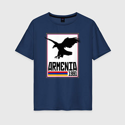 Женская футболка оверсайз Armenia 1991