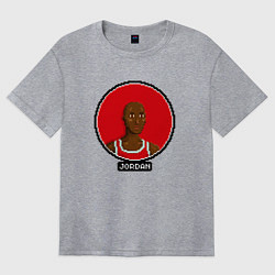 Футболка оверсайз женская Retro Jordan, цвет: меланж