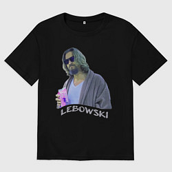 Футболка оверсайз женская Большой Лебовски Чувак, цвет: черный