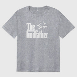 Футболка оверсайз женская Крестный отец, цвет: меланж