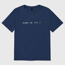 Футболка оверсайз женская Sudo, цвет: тёмно-синий