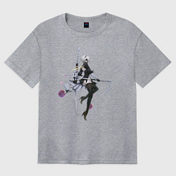 Футболка оверсайз женская 2B Nier, цвет: меланж