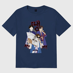 Футболка оверсайз женская DDAENG, цвет: тёмно-синий