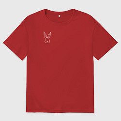 Футболка оверсайз женская Маи Сакурадзима, цвет: красный