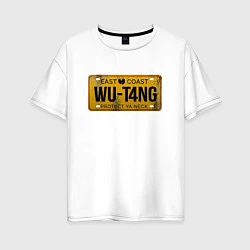 Футболка оверсайз женская Wu-Tang - East Coast, цвет: белый