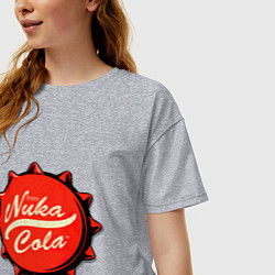Футболка оверсайз женская Nuka Cola Fallout, цвет: меланж — фото 2