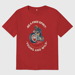 Женская футболка оверсайз Свободный дух