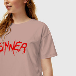 Футболка оверсайз женская FAR CRY 5 SINNER ГРЕШНИК, цвет: пыльно-розовый — фото 2