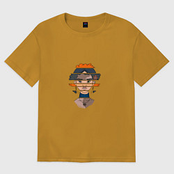 Футболка оверсайз женская NILETTO, цвет: горчичный