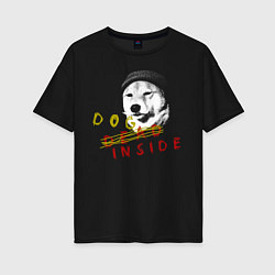 Футболка оверсайз женская DOG INSIDE SF, цвет: черный