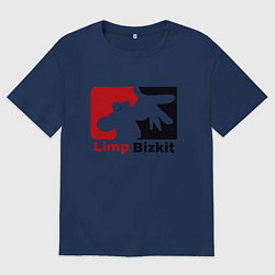 Футболка оверсайз женская Limp Bizkit, цвет: тёмно-синий