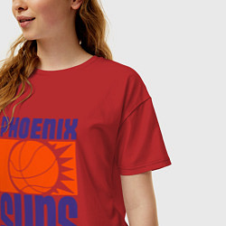 Футболка оверсайз женская Phoenix Suns, цвет: красный — фото 2