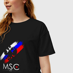 Футболка оверсайз женская Russia Our Side New 202223, цвет: черный — фото 2