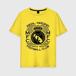 Футболка оверсайз женская Real Madrid MFC, цвет: желтый