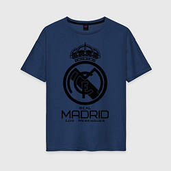 Футболка оверсайз женская Real Madrid, цвет: тёмно-синий