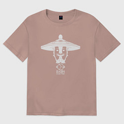 Футболка оверсайз женская Storm Spirit из Доты 2, цвет: пыльно-розовый