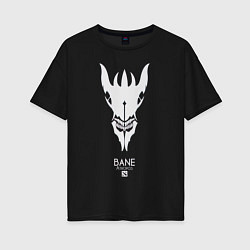 Футболка оверсайз женская Bane из Доты 2, цвет: черный