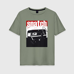 Футболка оверсайз женская Большой куш Гай Ричи, цвет: авокадо