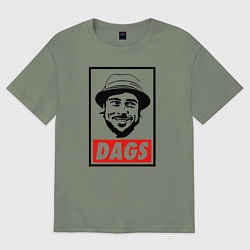 Футболка оверсайз женская Snatch: Dags, цвет: авокадо