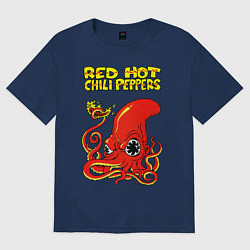 Футболка оверсайз женская RED HOT CHILI PEPPERS, цвет: тёмно-синий
